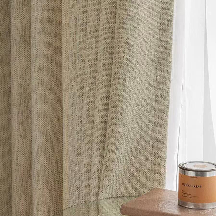 EAZU Camel Charlotte Heavyweight Linen Curtain