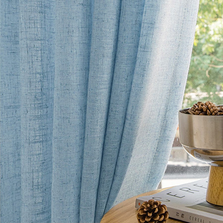 EAZU Summer Song Luna Linen Curtain Pinch Pleat