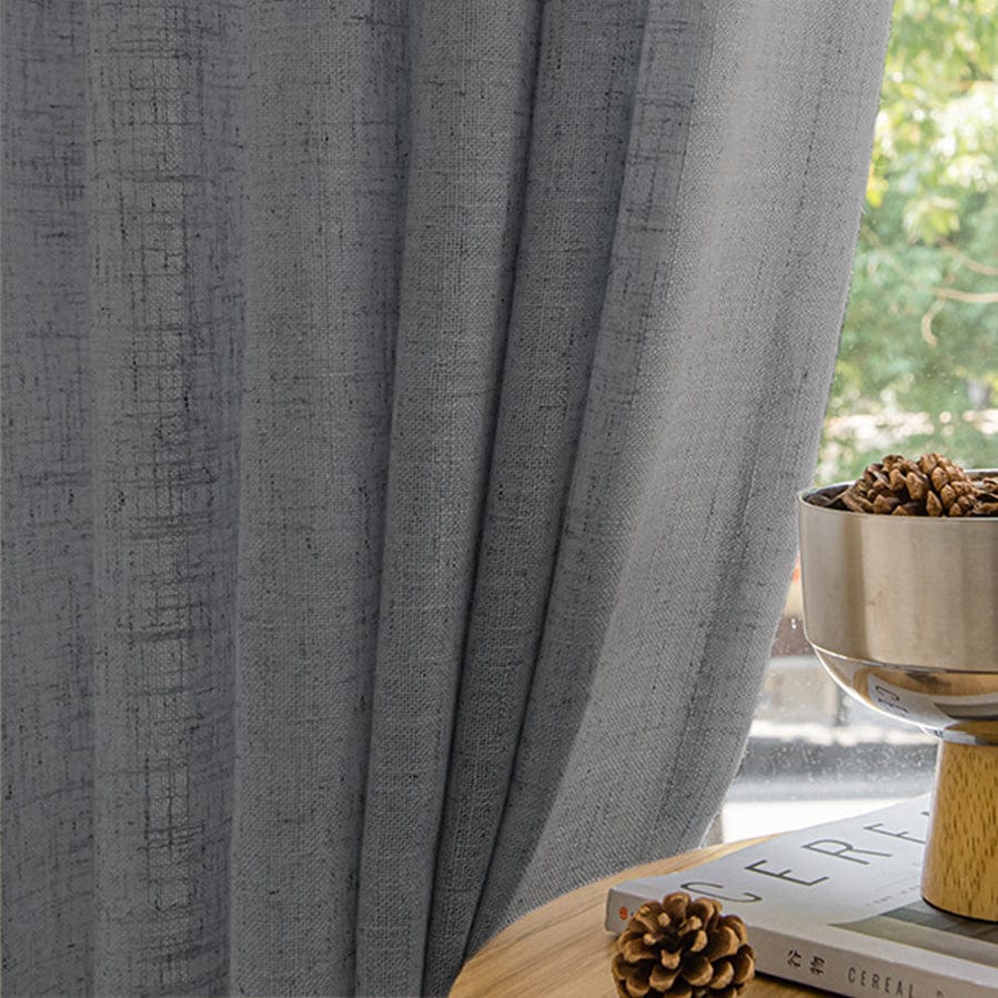 EAZU Tornado Luna Linen Curtain Pinch Pleat