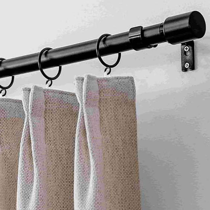 EAZU Adjustable Curtain Rod & Wall Bracket - Window Hardware