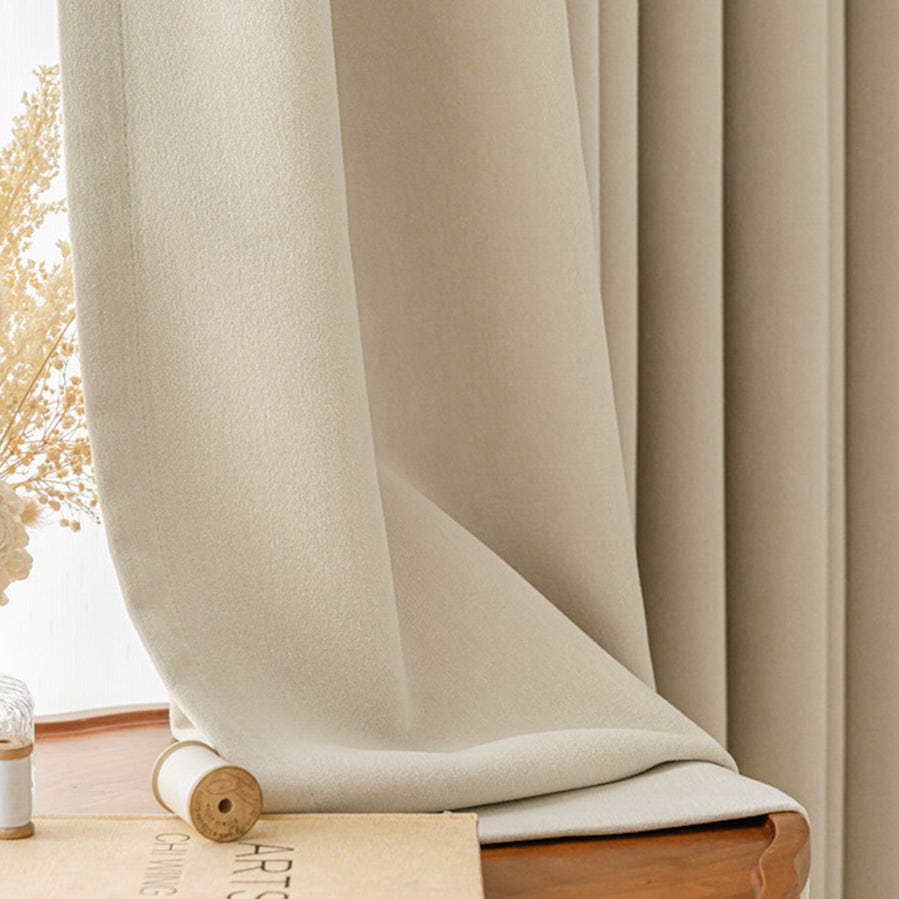 EAZU Evelyn Velvet Blackout Curtain Pleated