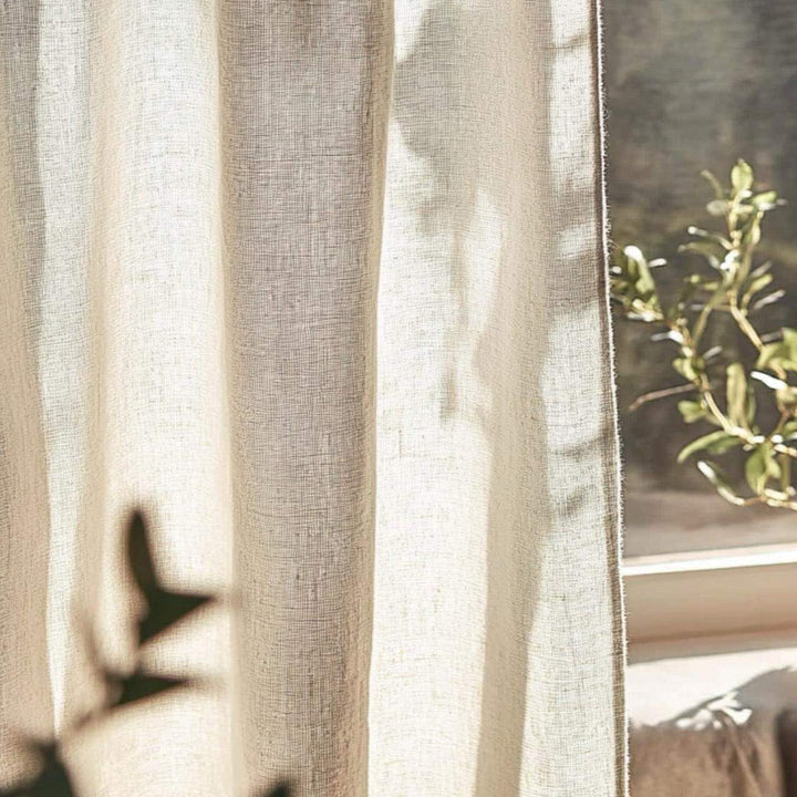 EAZU Luna Linen Curtain Pinch Pleat