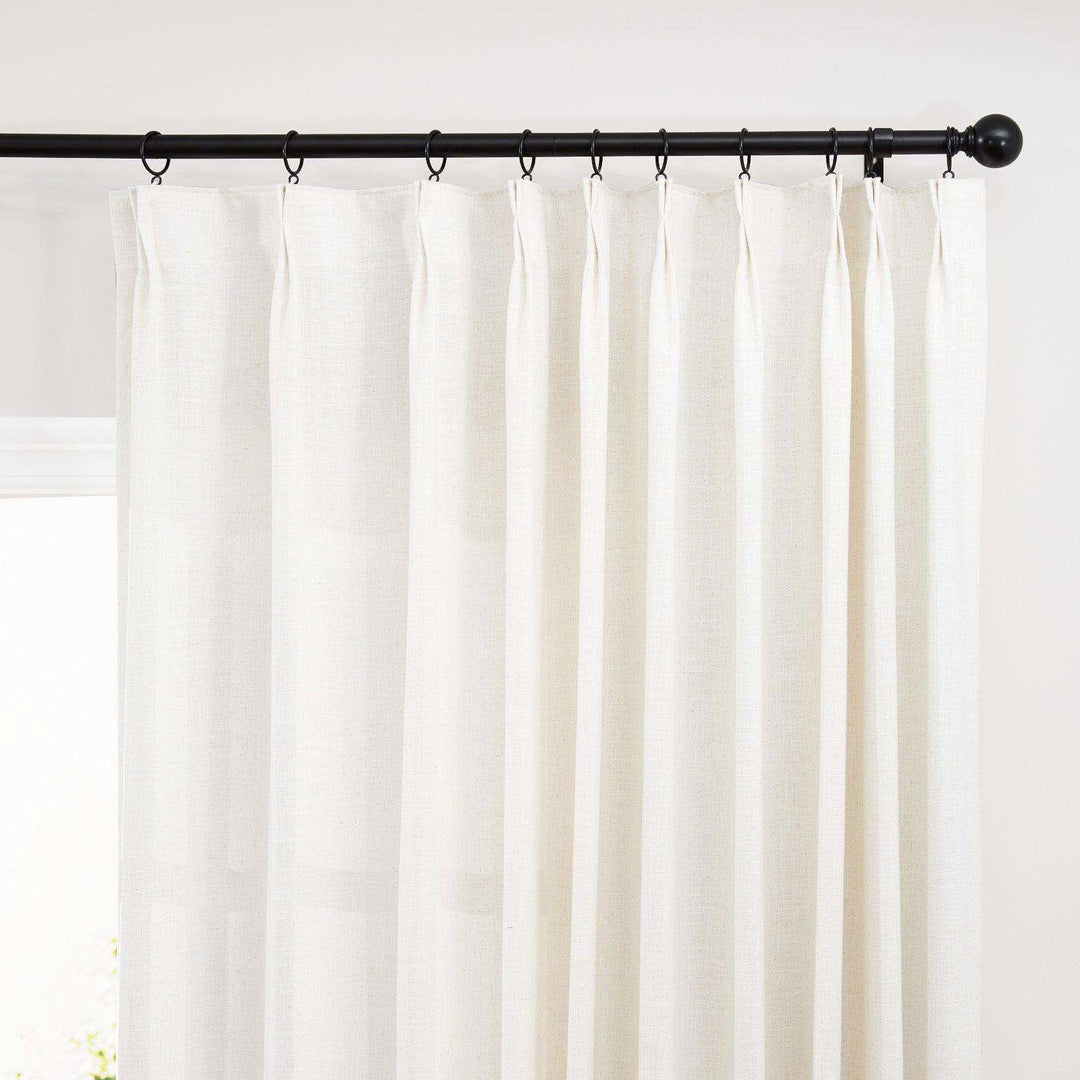 EAZU Luna Linen Curtain Pinch Pleat