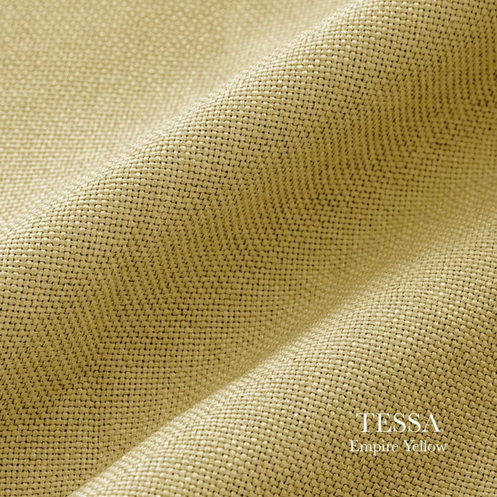 EAZU Empire Yellow Tessa Cotton Curtain Pinch Pleat