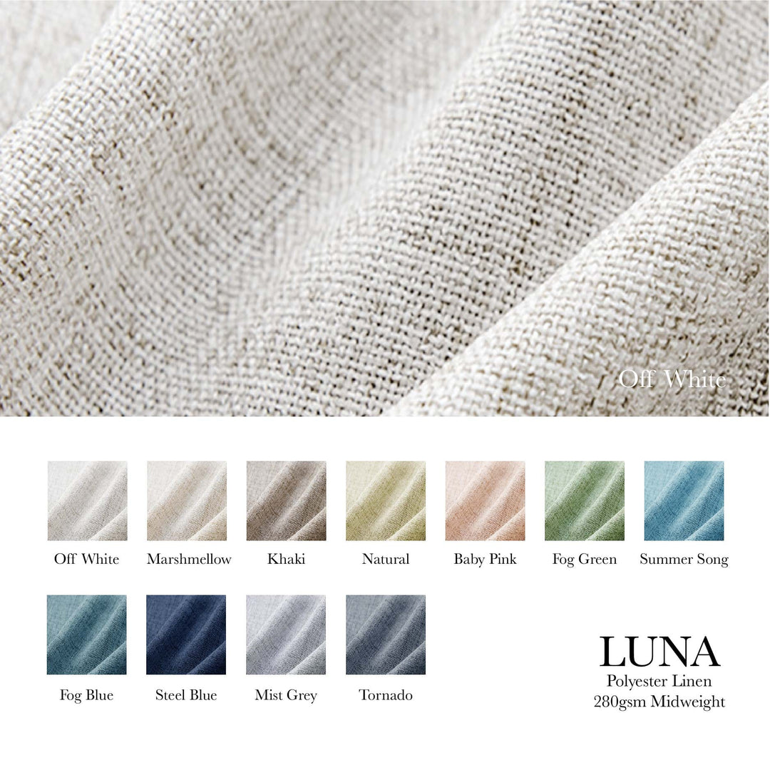 EAZU Luna Linen Curtain Pinch Pleat